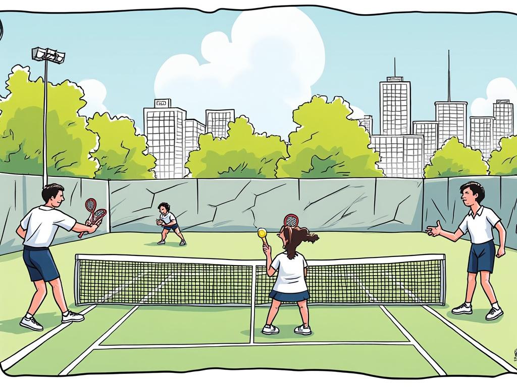 Tennis courts Greece
